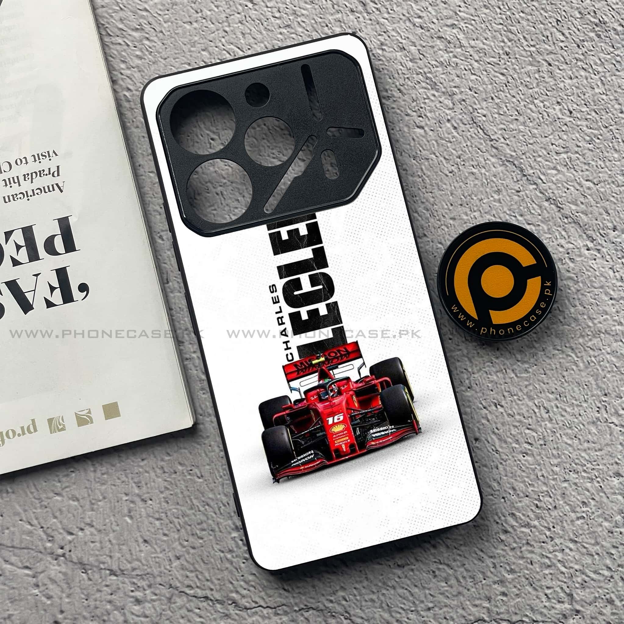 Tecno Pova 6 Pro - Formula 1 Design Series - Premium Printed Glass soft Bumper shock Proof Case