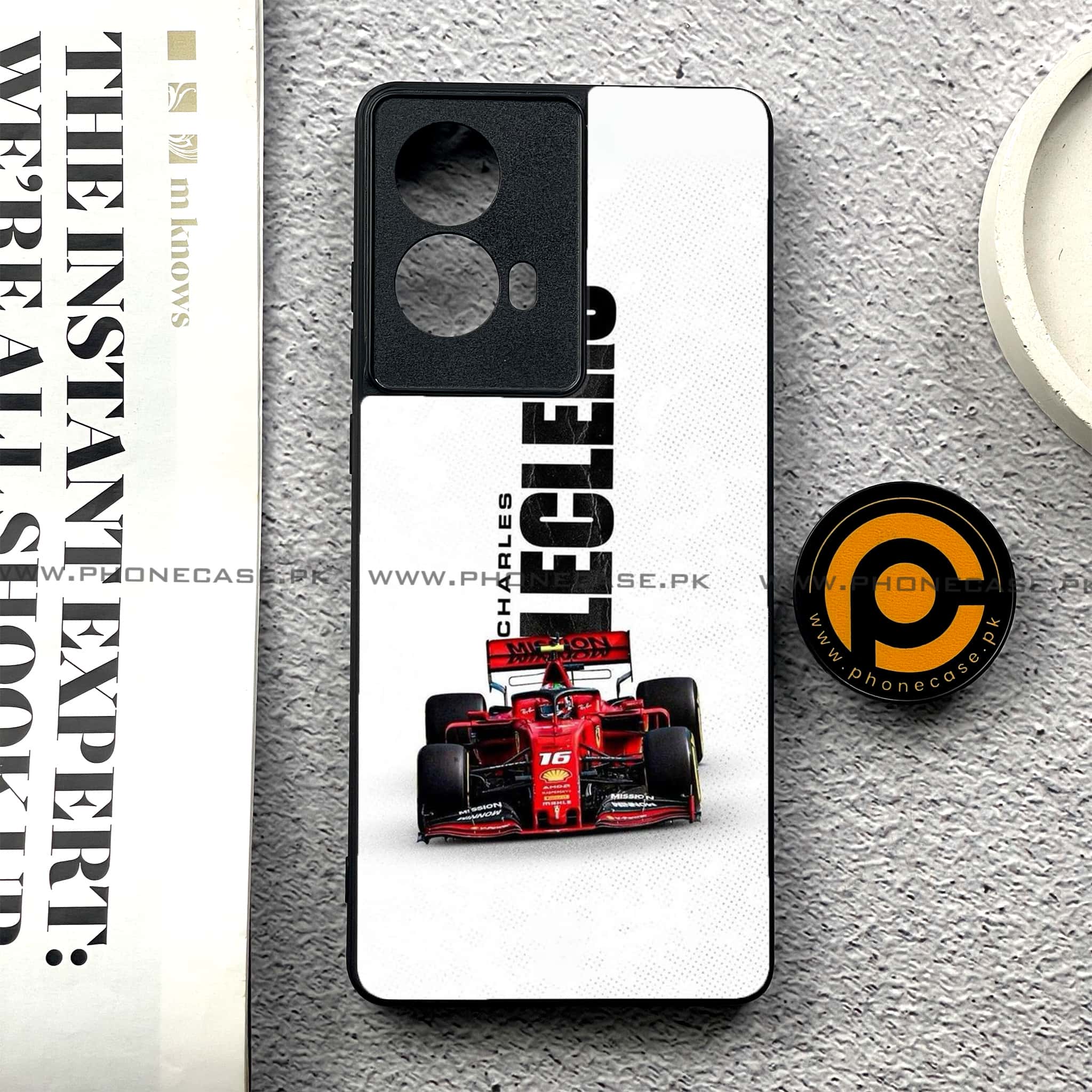 Moto G85 - Formula 1 Design - Premium Printed Glass soft Bumper shock Proof Case