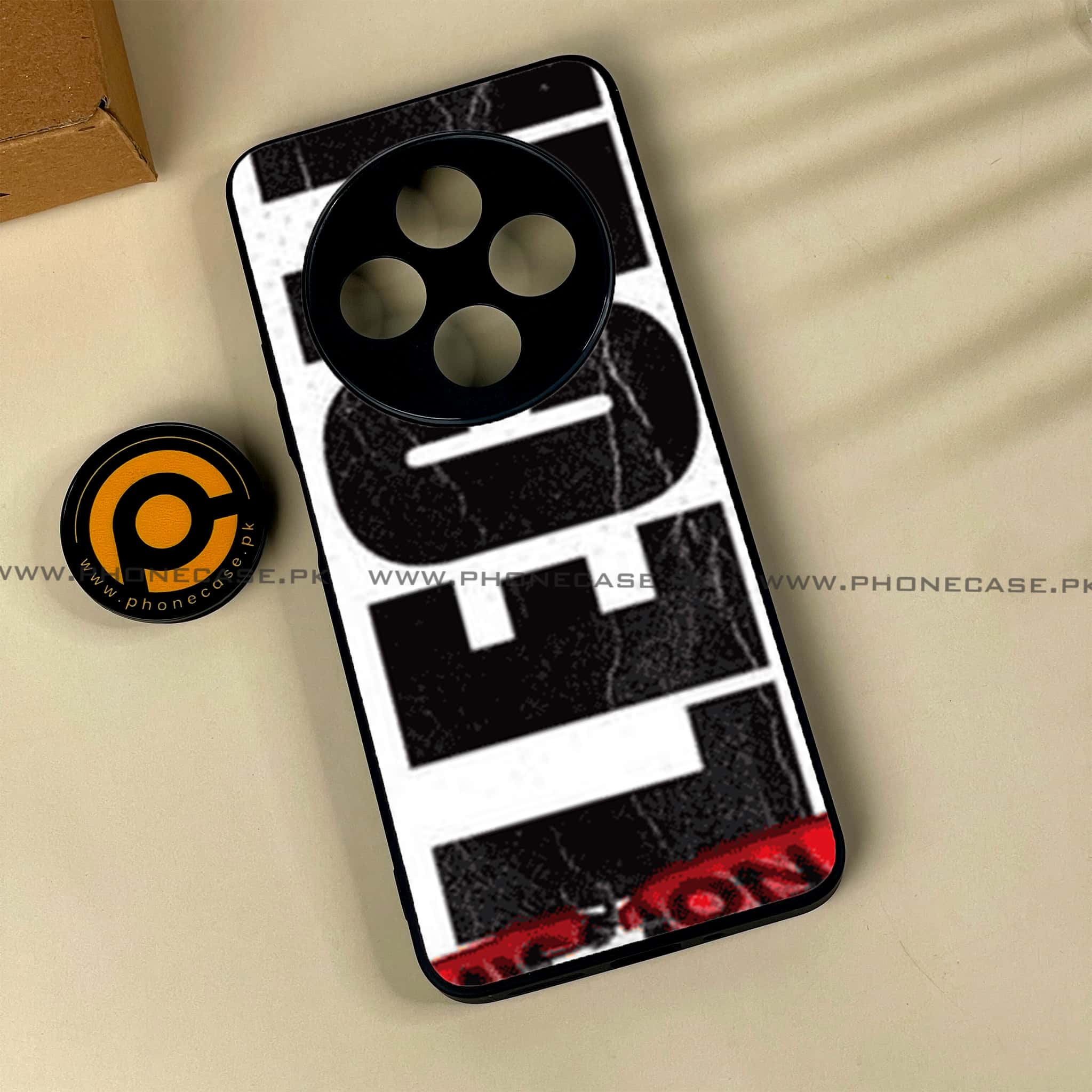 Xiaomi Redmi 14c - Formula 1 Design Series - Premium Printed Glass soft Bumper shock Proof Case