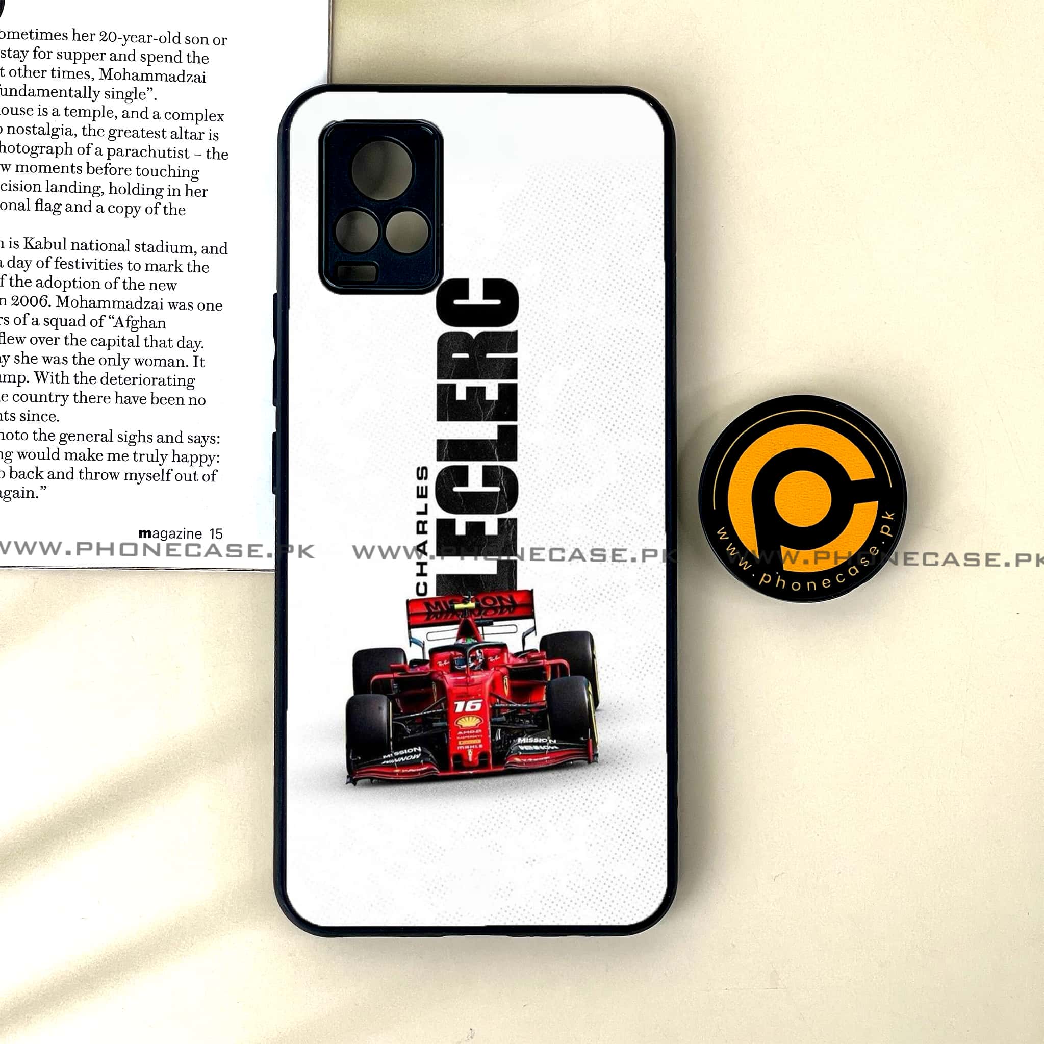 Vivo V20 - Formula 1 Design Series - Premium Printed Glass soft Bumper shock Proof Case
