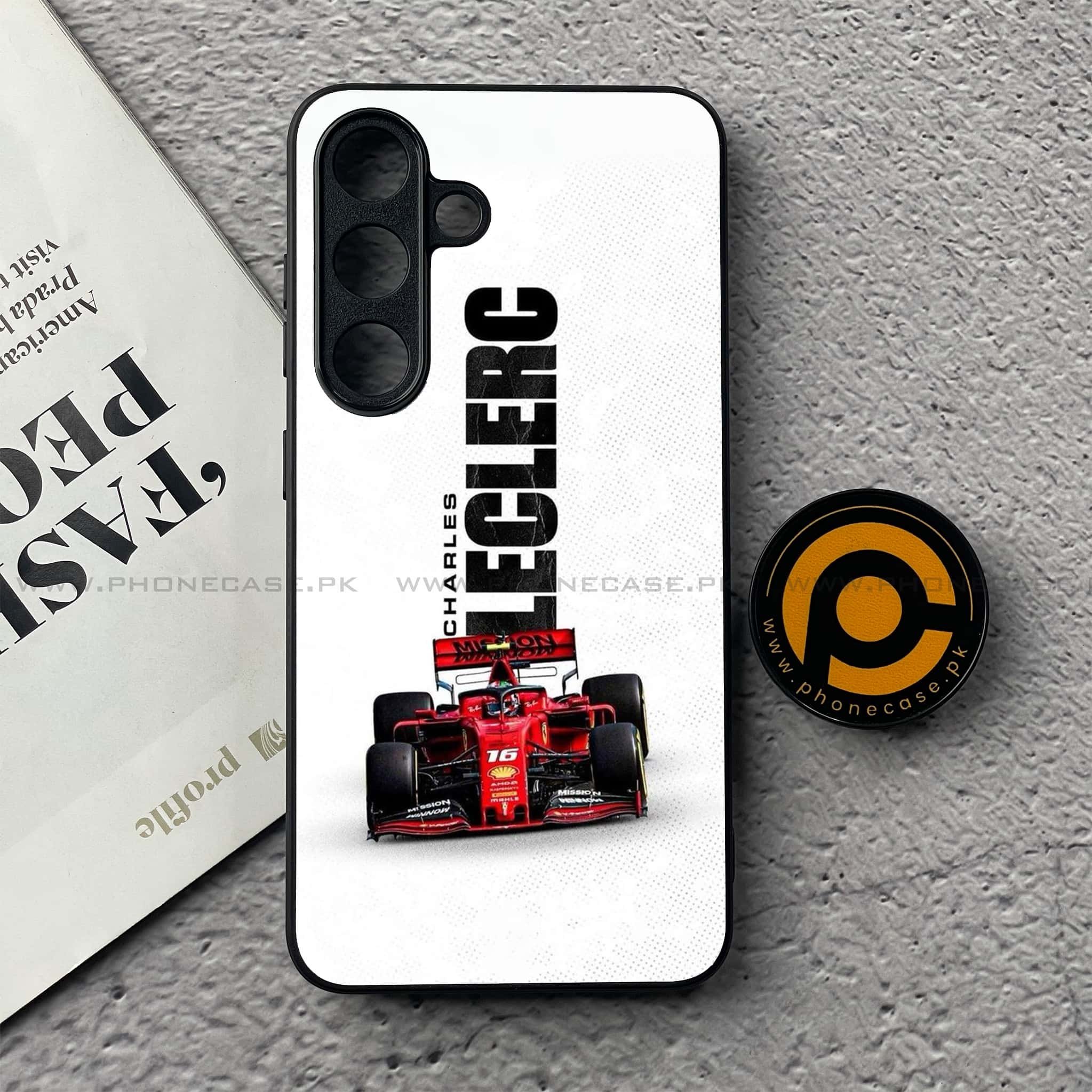 Samsung Galaxy S25 FE - Formula 1 Design Series - Premium Metal Printed soft Bumper shock Proof Case