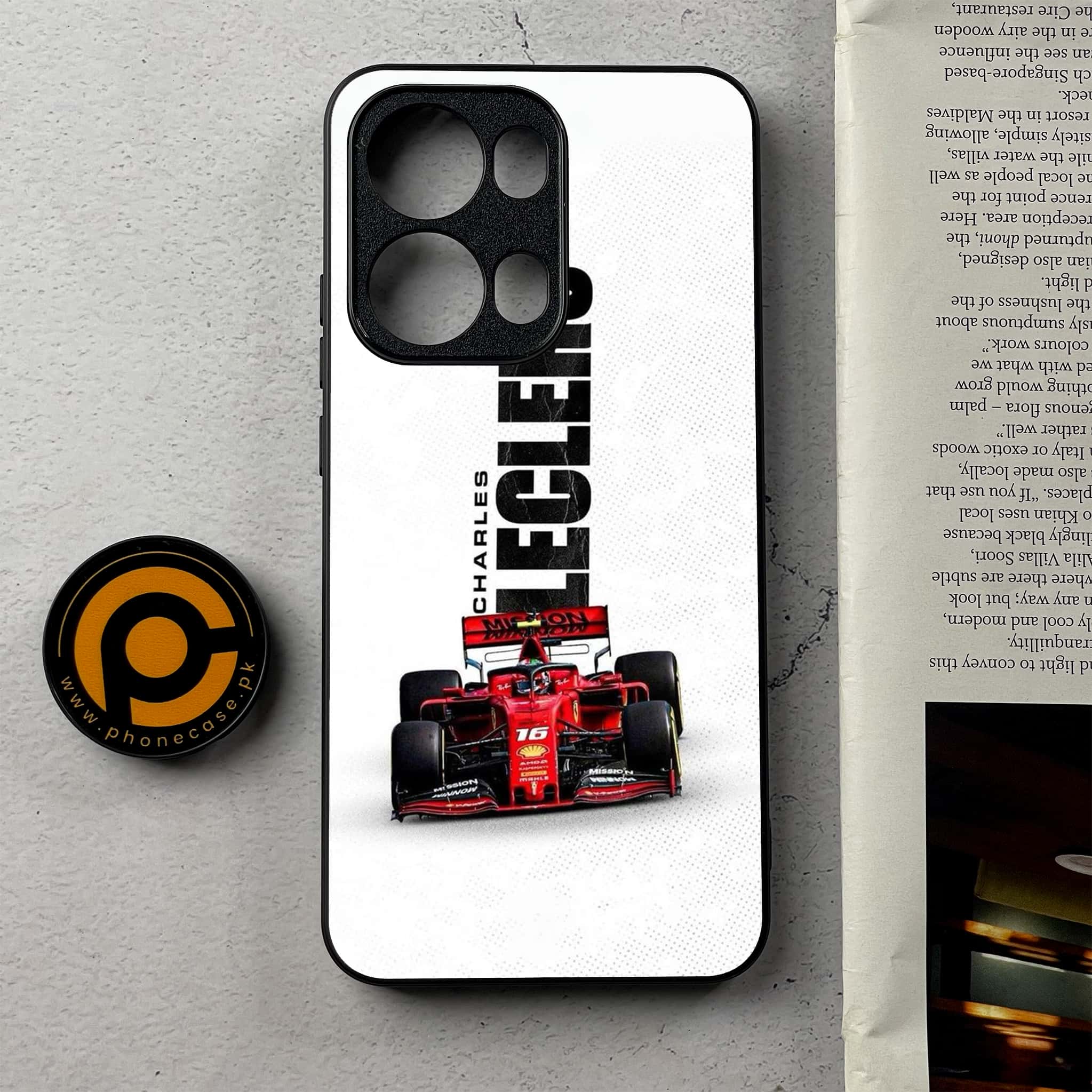 Oppo Reno 13 Pro - Formula 1 Design - Premium Metal Printed Soft Bumper Shockproof Case