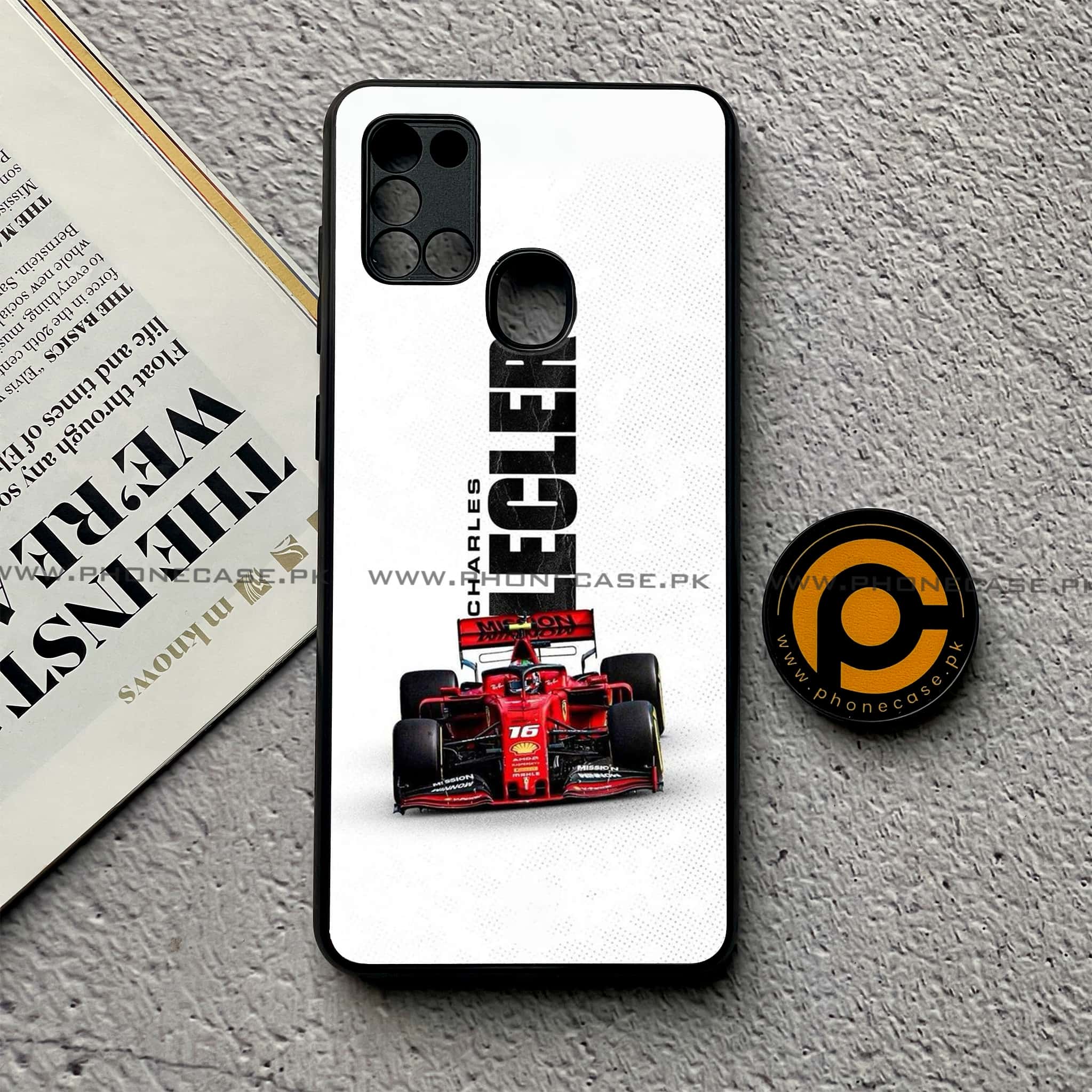 Samsung Galaxy A21s - Formula 1 Design Series - Premium Printed Glass soft Bumper shock Proof Case