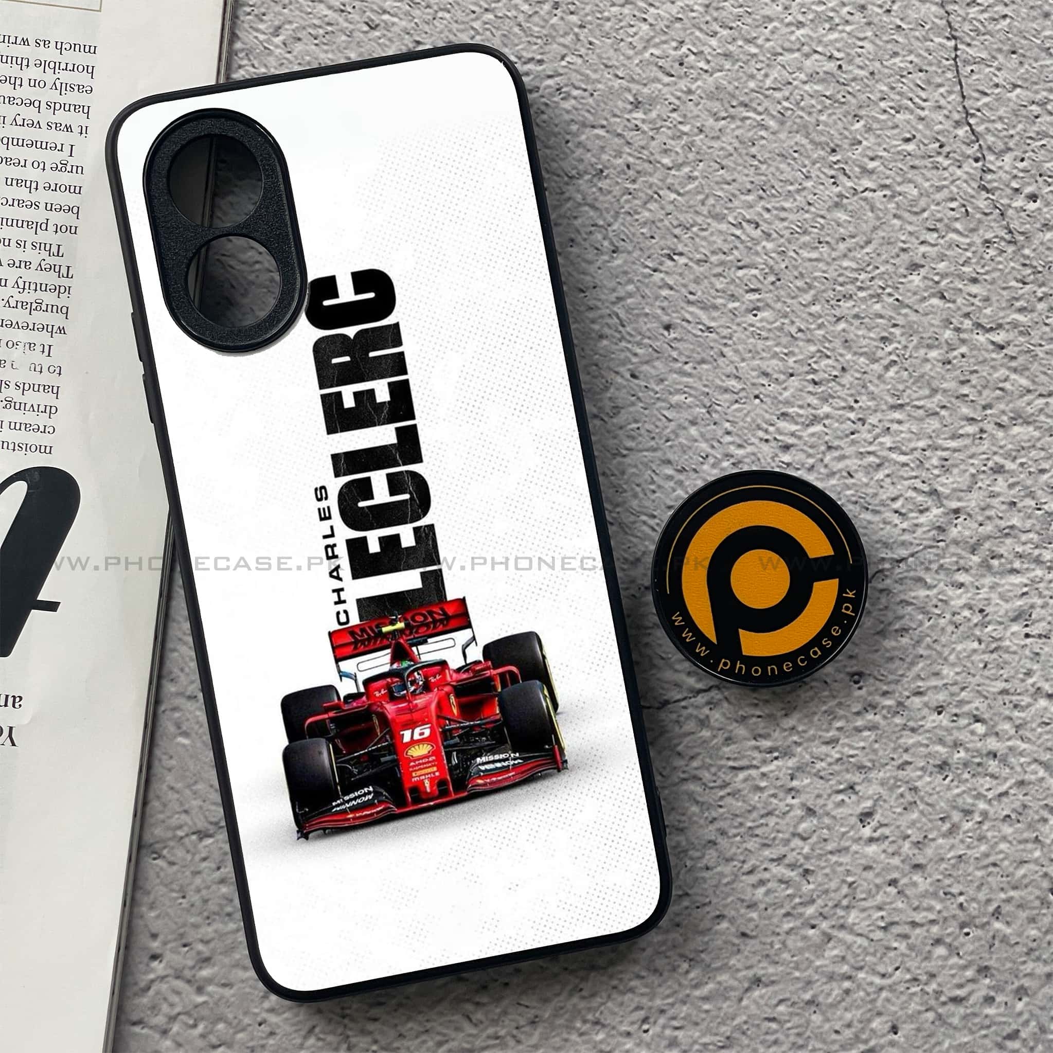 Oppo A18 4G - Formula 1 Design Series - Premium Metal  Printed soft Bumper shock Proof Case