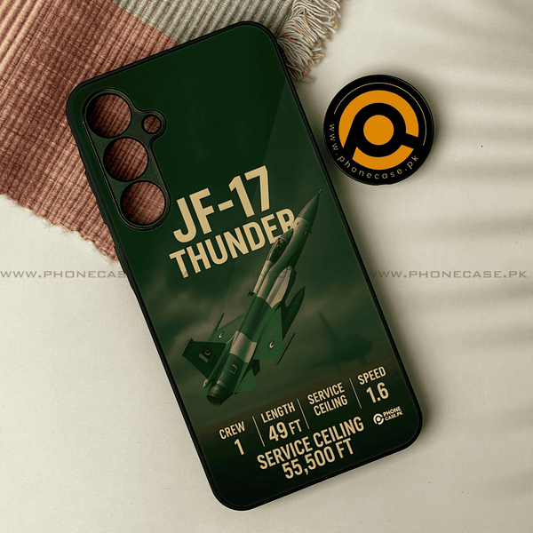 Samsung Galaxy A16 - PAF JF-17 Thunder Design 1 -  Premium Metal Printed soft Bumper Shock Proof Case  CS-33476