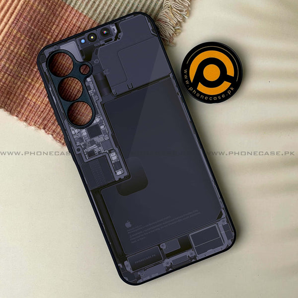 Galaxy A55 5G - Inside Circuit Board  -  Premium Metal Printed soft Bumper shock Proof Case