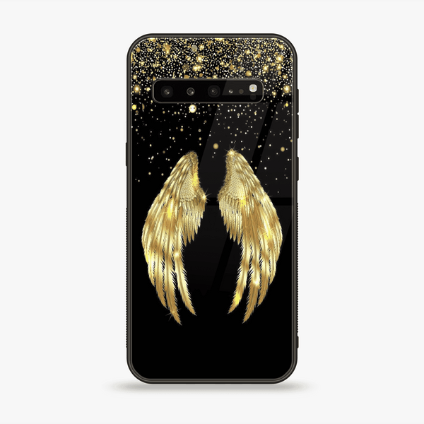 Samsung Galaxy S10 5G -  Angel Wings  Design 1  - Premium Printed Glass soft Bumper shock Proof Case  CS-32733