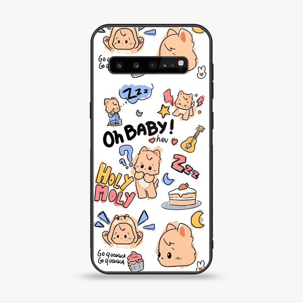 Samsung Galaxy S10 5G  -K-POP ARMY CASE Design 7  - Premium Printed Glass soft Bumper shock Proof Case  CS-33745