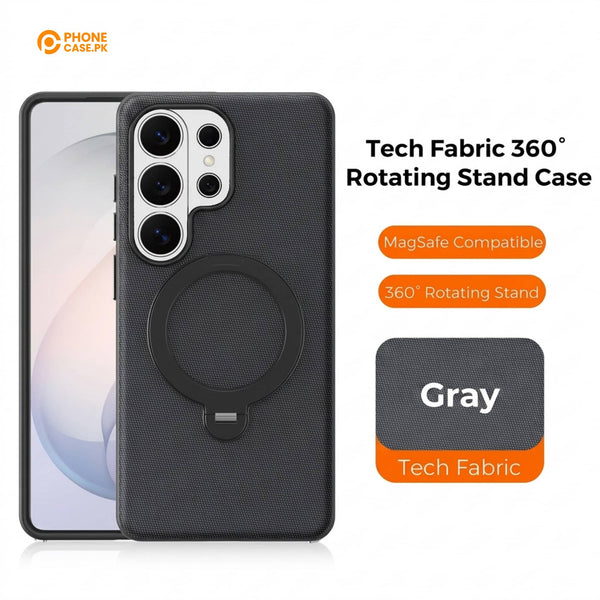 Galaxy S23 Ultra - Tactile Rotix 360° Magnetic Ring Stand Holder Protective Case