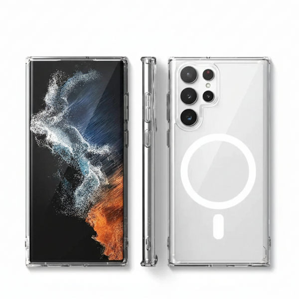 Samsung Galaxy S22 Ultra MagSafe supported Shock Proof Ultra Clear Case