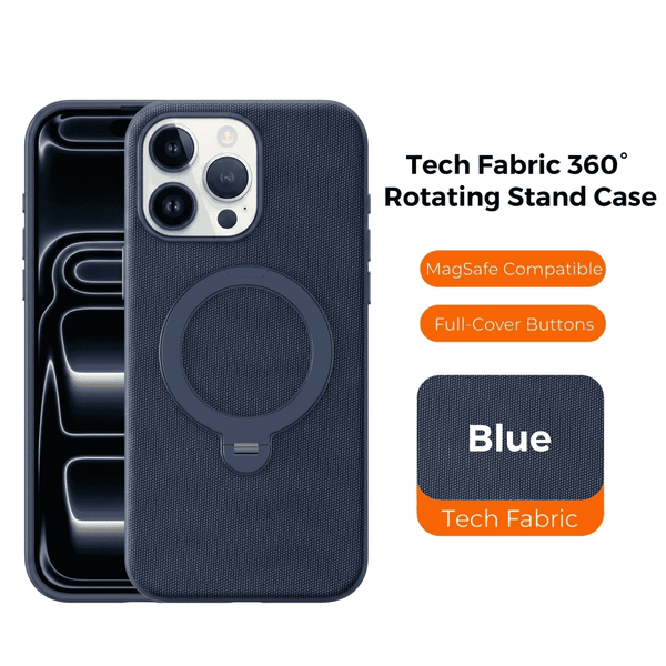 iPhone 16 Pro - Tactile Rotix 360° Magnetic Ring Stand Holder Protective Case