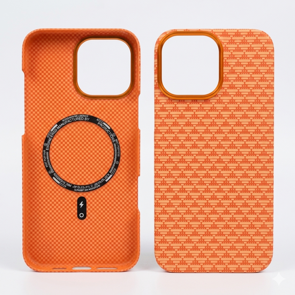 iPhone 16 Pro Max - Sunset Weave - Premium Aramid Fiber MagSafe Case with Built-in Camera Bezel