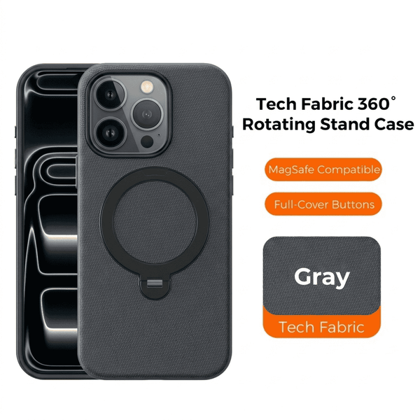 iPhone 14 Pro Max - Tactile Rotix 360° Magnetic Ring Stand Holder Protective Case