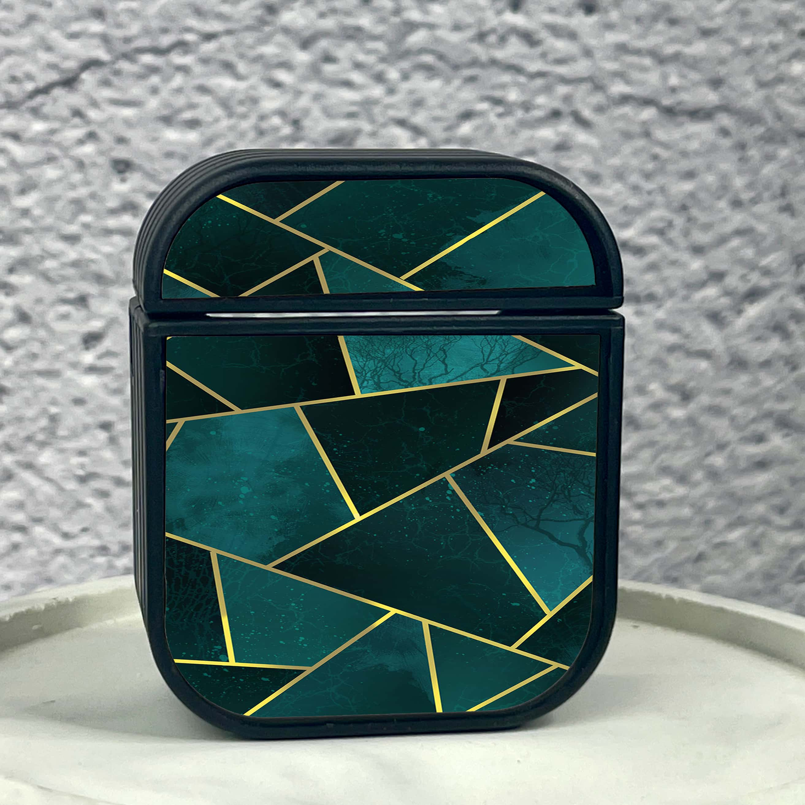 Apple Airpods 1/2 Case - Geometric Marble Series - Front Back Premium Print