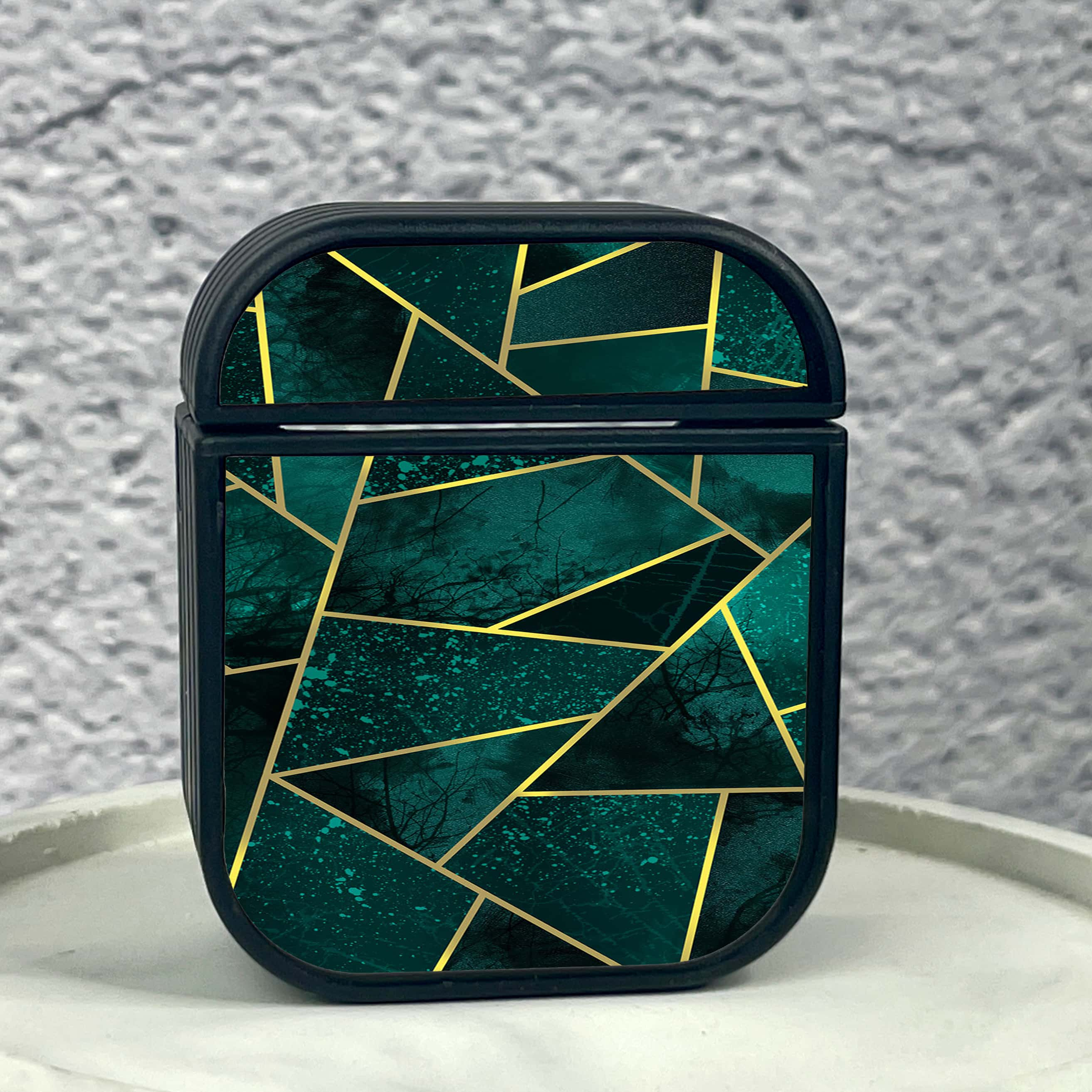 Apple Airpods 1/2 Case - Geometric Marble Series - Front Back Premium Print