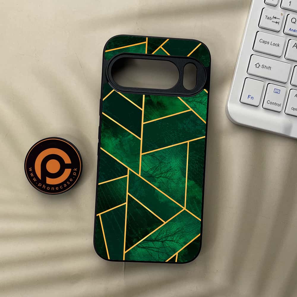 Google Pixel 10 Pro  - Geometric Marble Series - Premium Metal Printed soft Bumper Shock Proof Case