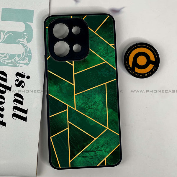 Vivo Y28 - Geometric Marble Design 10 - Premium Metal Printed soft Bumper shock Proof Case  CS-29533