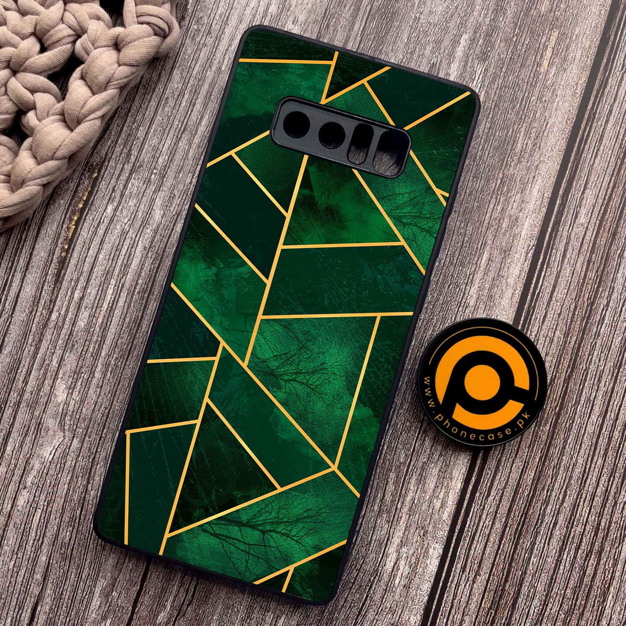 Samsung Galaxy Note 8 -  Geometric Marble Series - Premium Metal Printed soft Bumper shock Proof Case