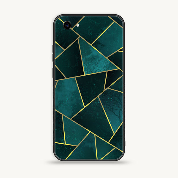 Vivo Y83 -  Geometric Marble  Series - Premium Printed Glass soft Bumper shock Proof Case