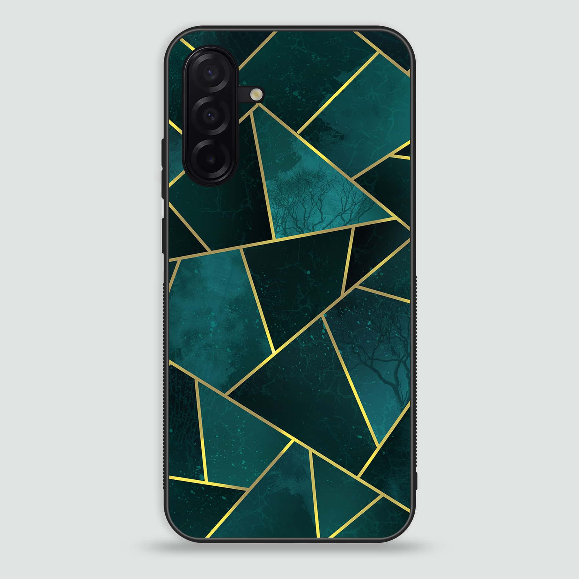 Samsung Galaxy A26 -   Geometric Marble Series - Premium Printed Glass soft Bumper shock Proof Case