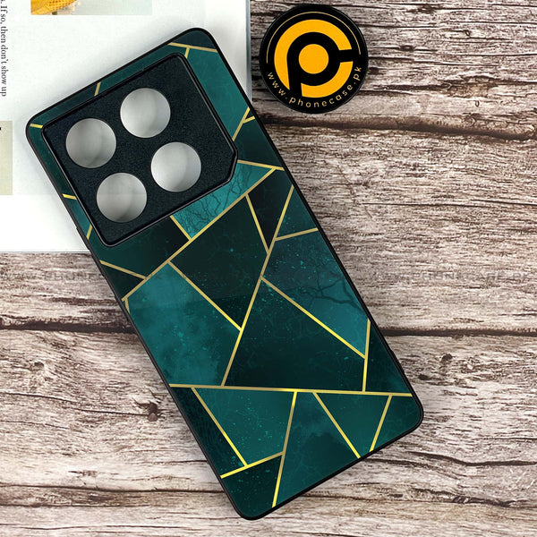 Infinix GT 20 Pro - Geometric Marble Series - Premium Printed Glass soft Bumper shock Proof Case