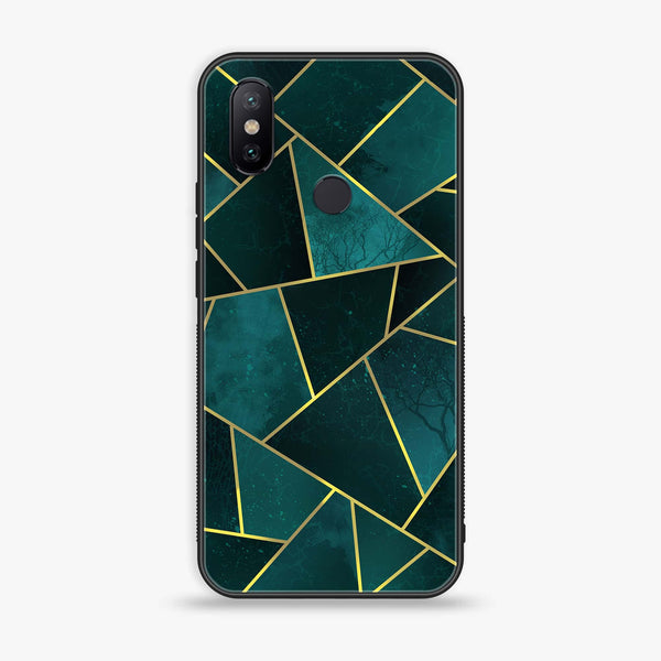 Xiaomi Mi A2 / Mi 6X - Geometric Marble Series - Premium Printed Glass soft Bumper shock Proof Case