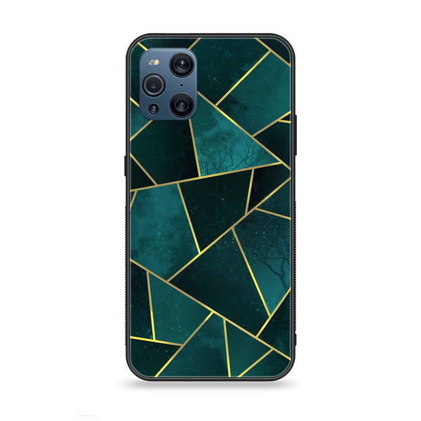 Oppo Find X3 - Geometric Series - Premium Printed Glass soft Bumper shock Proof Case