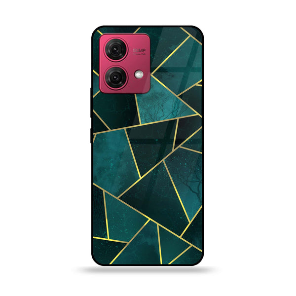 Motorola Moto G84 - Geometric Marble Series - Premium Printed Glass soft Bumper shock Proof Case
