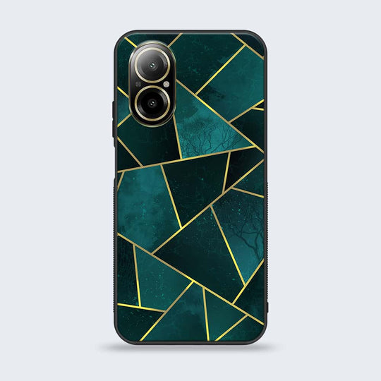 Realme C67 - Geometric Marble Series - Premium Printed Glass soft Bumper shock Proof Case CS-13296 CS-24397