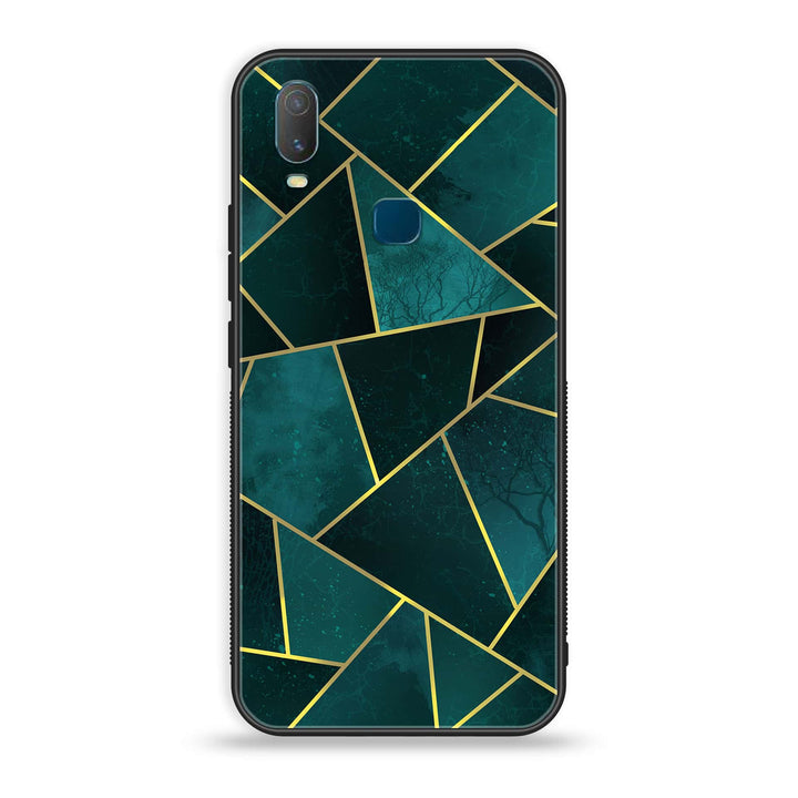 VIVO Y11 - Geometric Marble Design 1 - Premium Printed Glass soft Bumper shock Proof Case  CS-25927