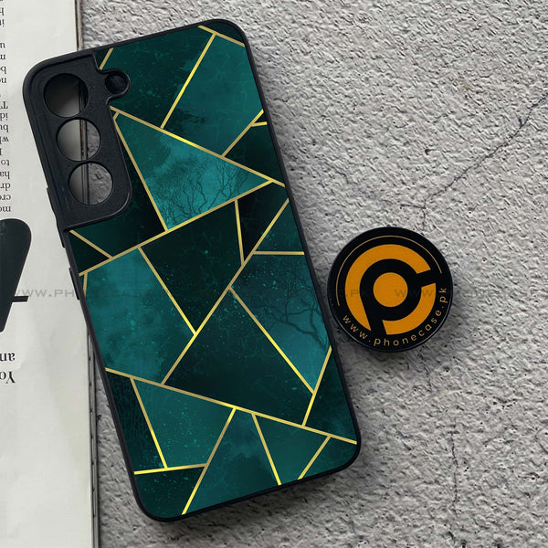 Samsung Galaxy S22 - Geometric Marble Series - Premium Printed Glass soft Bumper shock Proof Case