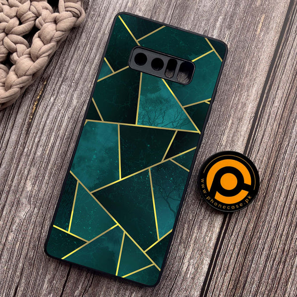Samsung Galaxy Note 8 -  Geometric Marble Series - Premium Metal Printed soft Bumper shock Proof Case