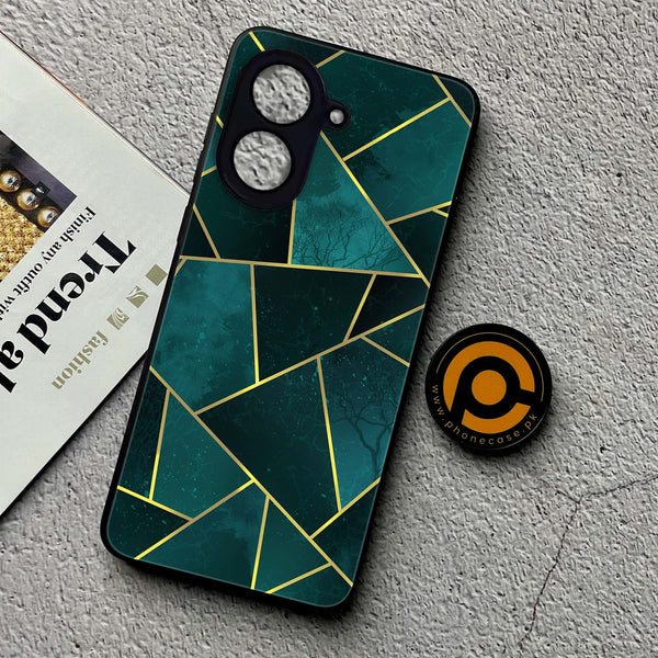 Xiaomi Redmi A5 - Geometric Marble Series - Premium Metal Printed soft Bumper shock Proof Case