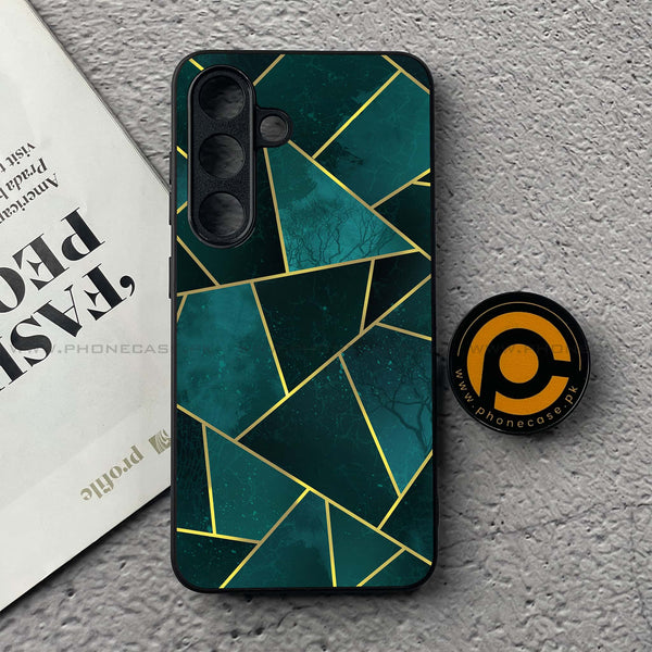 Samsung Galaxy S25 FE - Geometric Marble Series - Premium Metal Printed soft Bumper shock Proof Case