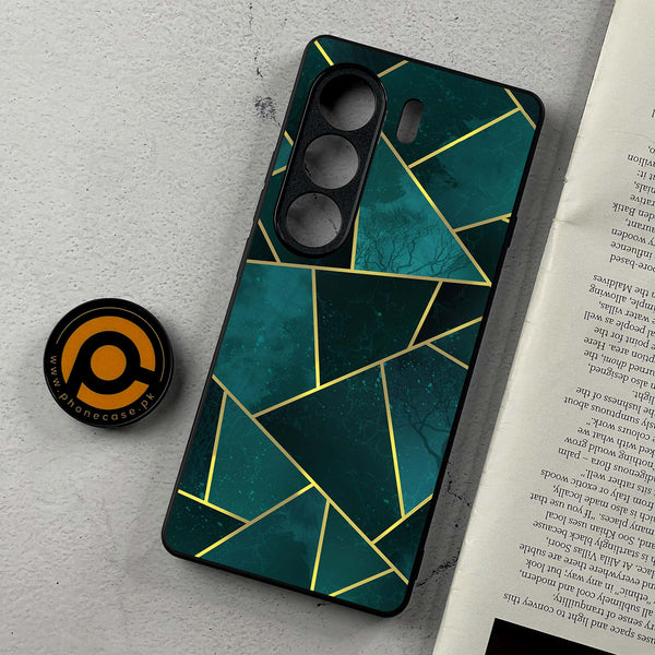 Tecno Camon 40 - Geometric Marble Series - Premium Metal Printed Soft Bumper Shockproof Case