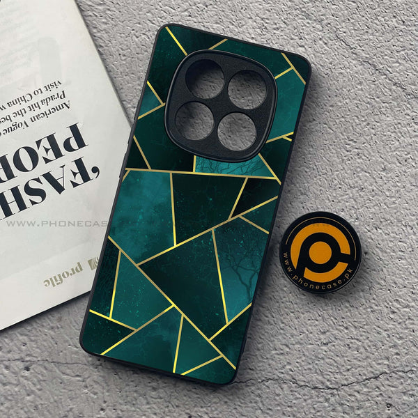 Redmi Note 14 Pro Plus 5G - Geometric Marble Series - Premium Printed Glass soft Bumper shock Proof Case