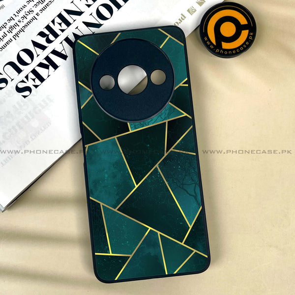 Xiaomi Redmi A3x - Geometric Marble Series - Premium Printed Metal soft Bumper shock Proof Case