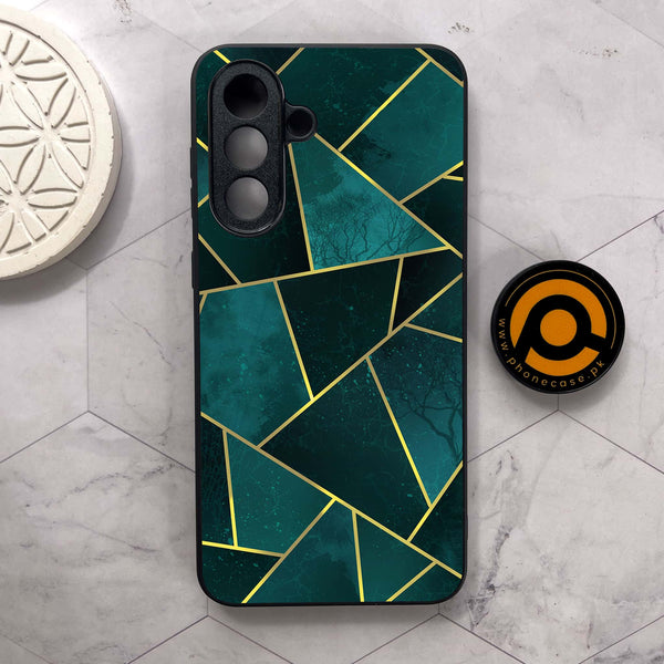 Samsung Galaxy A36 5G -   Geometric Marble Series - Premium Metal Printed soft Bumper shock Proof Case