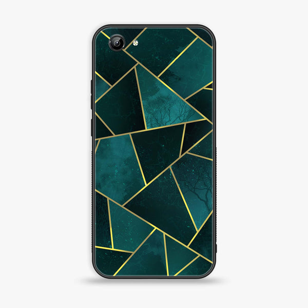 Vivo Y71 - Geometric Marble Series - Premium Printed Glass soft Bumper shock Proof Case