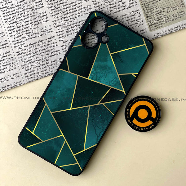 Samsung Galaxy A06  - Geometric Marble Series - Premium Metal Printed soft Bumper shock Proof Case