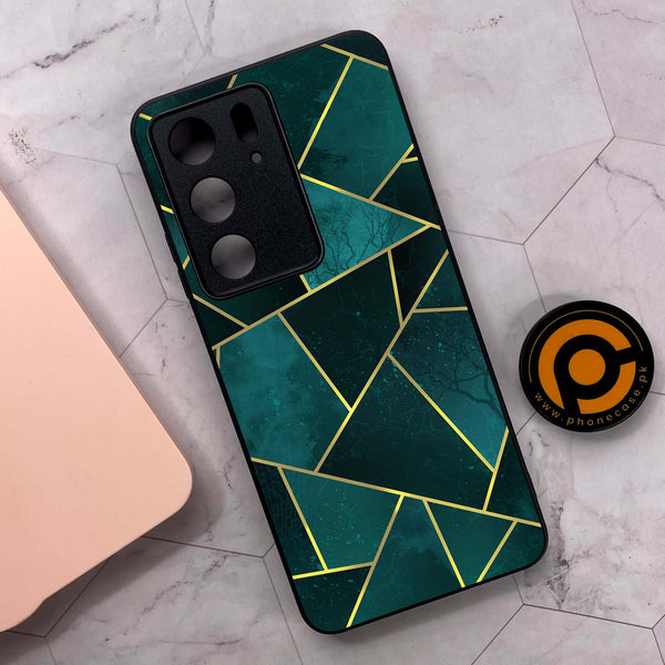 Realme C75x 4G - Geometric Marble Series - Premium Metal Printed soft Bumper shock Proof Case