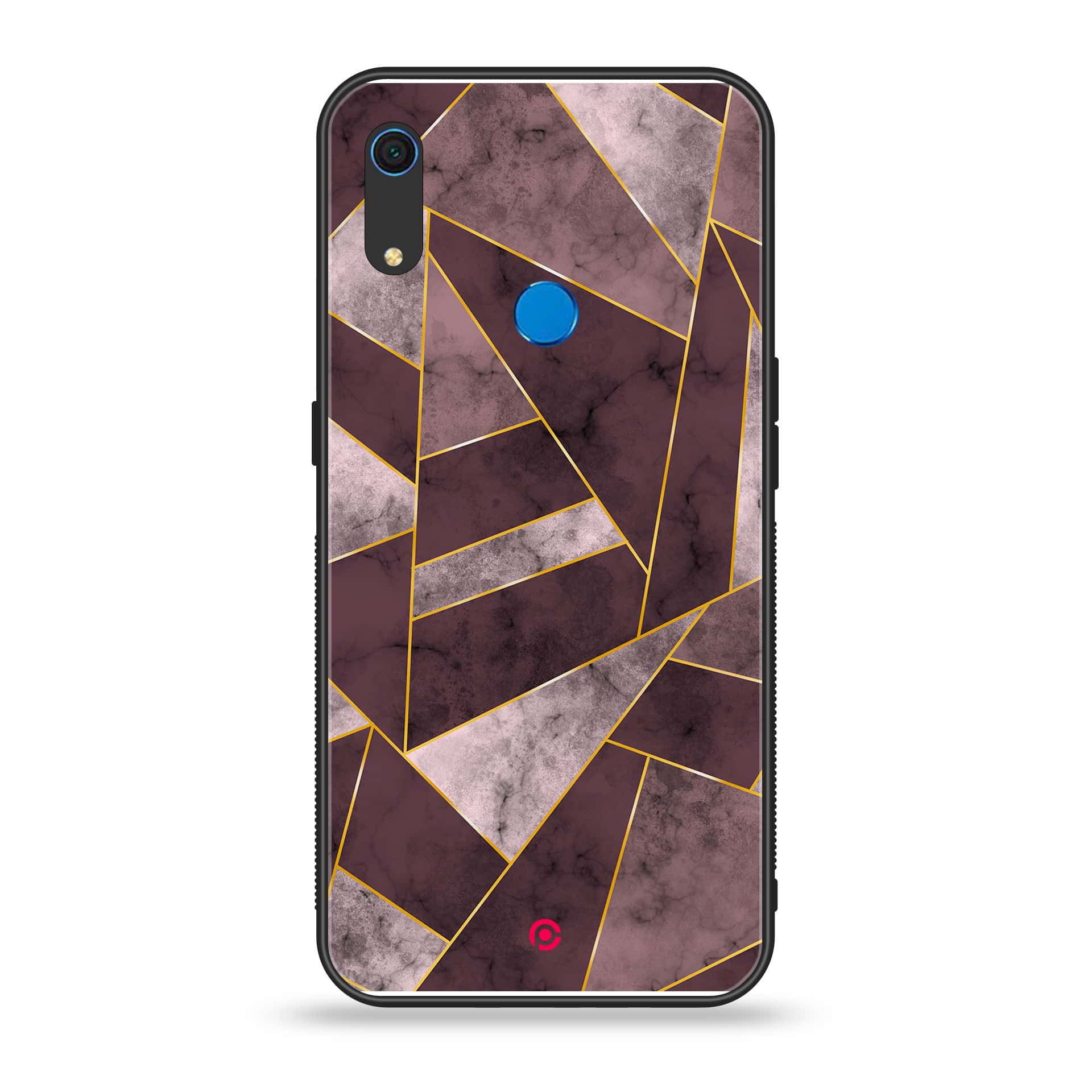 Huawei Y6s - Geometric Marble Series - Premium Printed Metal soft Bumper shock Proof Case