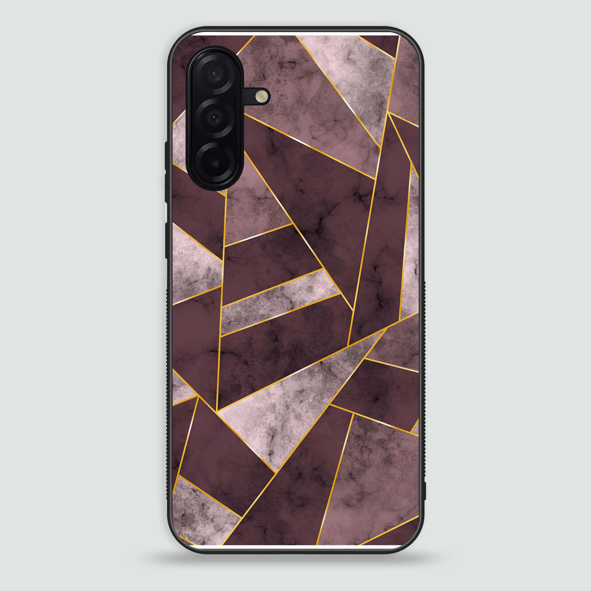 Samsung Galaxy A26 -   Geometric Marble Series - Premium Printed Glass soft Bumper shock Proof Case