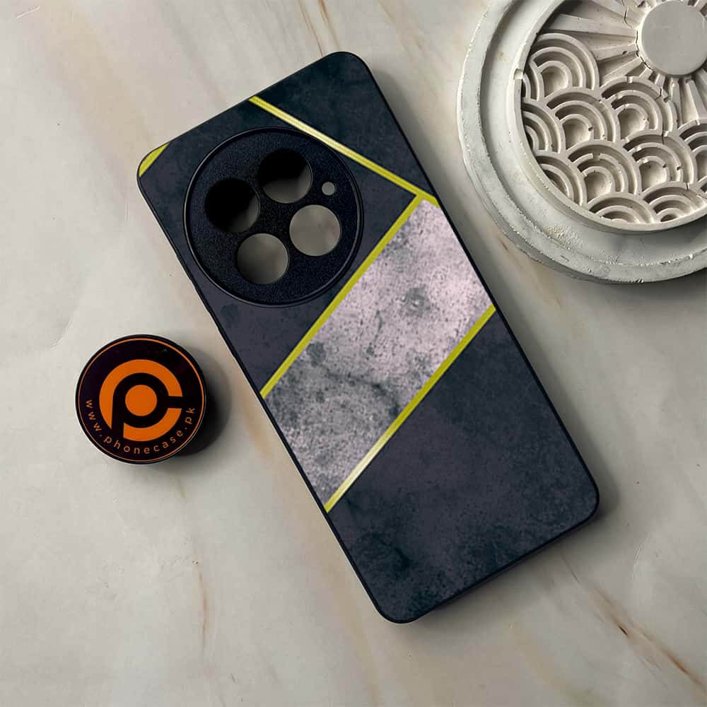 OnePlus 13 - Geometric Marble Series - Premium Metal Printed soft Bumper shock Proof Case