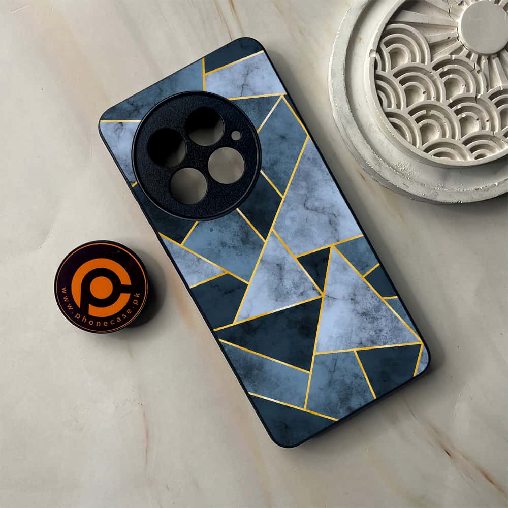 OnePlus 13 - Geometric Marble Series - Premium Metal Printed soft Bumper shock Proof Case