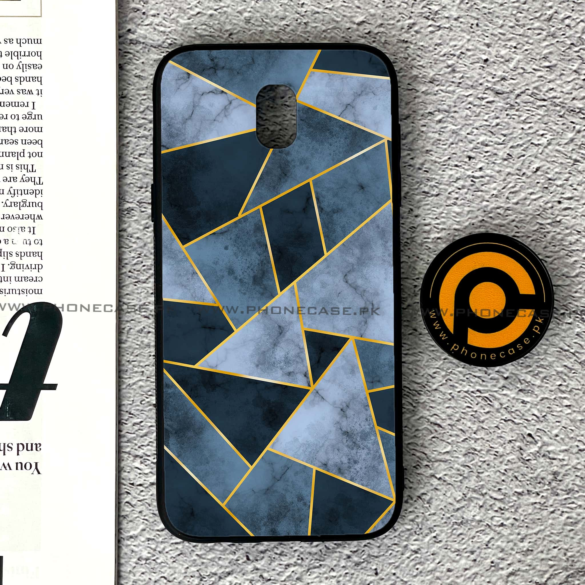 Samsung Galaxy J5 Pro 2017 - Geometric Marble Series - Premium Printed Metal soft Bumper shock Proof Case