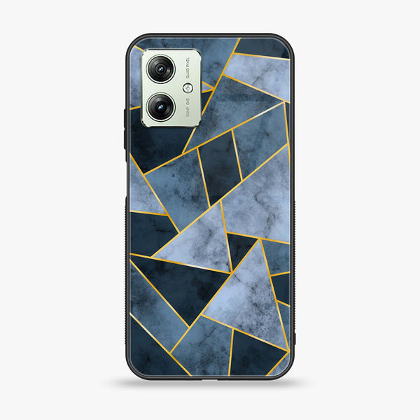 Motorola Moto G54 - Geometric Marble Design 3  - Premium Printed Glass soft Bumper shock Proof Case CS-35724