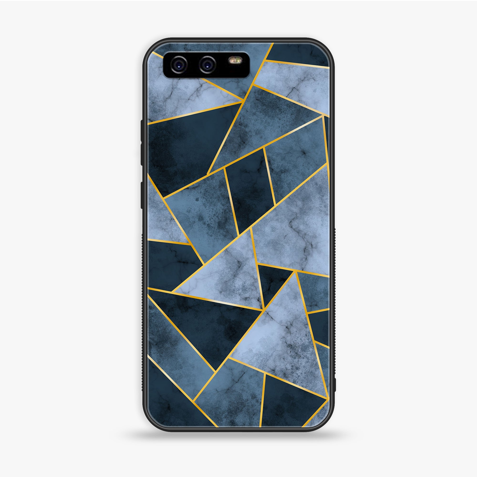 Huawei P10 Plus - Geometric Marble Series - Premium Printed Glass soft Bumper shock Proof Case