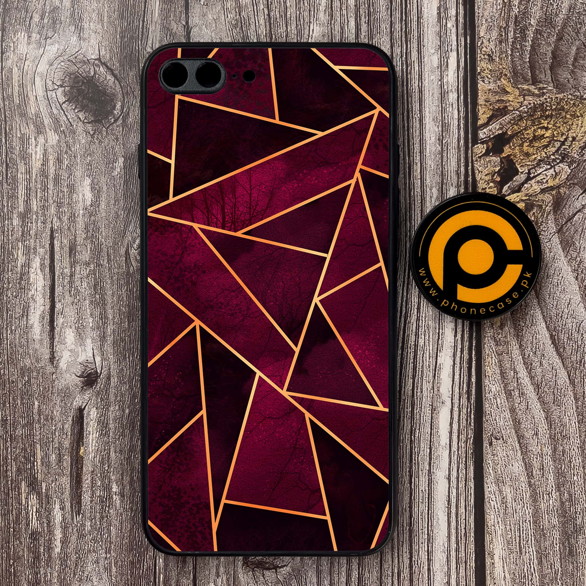 iPhone 7 Plus - Geometric Marble Series - Premium Metal Printed soft Bumper shock Proof Case