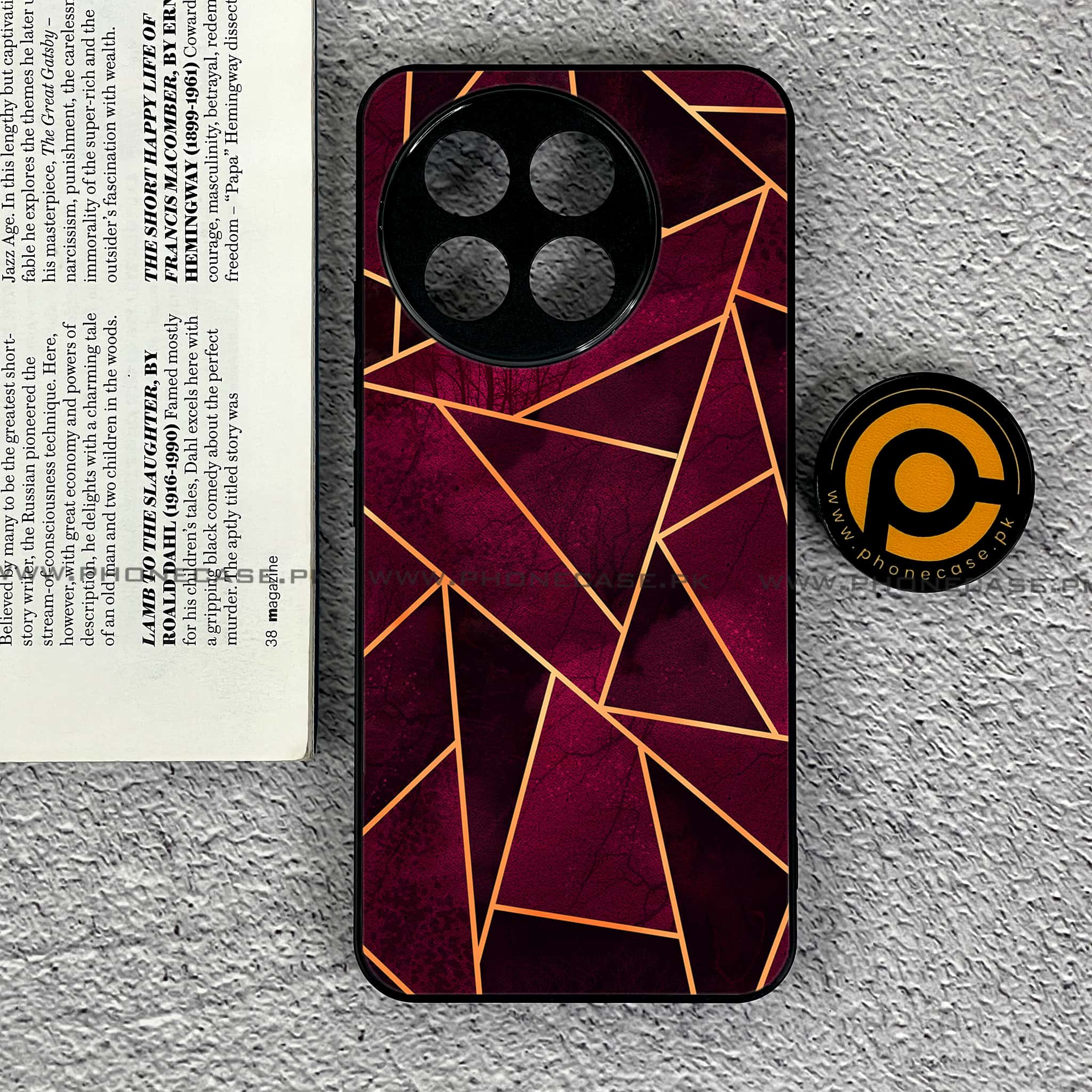 OnePlus Ace 5 - Geometric Marble Series - Premium Metal Printed soft Bumper shock Proof Case